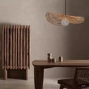 Axyaa Handwoven Rattan Pendant Lamp, Art LED Chandelier for Home Decor