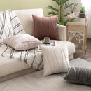 Axyaa Plush Velvet Striped Cushion Cover for Stylish Home Decor