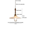 Axyaa White Glass Shade Pendant Light Chandelier LED Hanging Lamp for Bedroom Living Dining Room