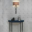 Axya Circle LED Fabric Wall Light for Living Room Dining Room Bedroom