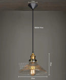 Axyaa Retro Loft Edison Pendant Light Industrial Vintage Glass Lampshade