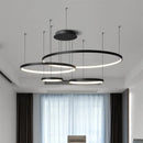 Axyaa LED Ring Chandelier for Dining and Living Room Lighting