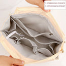 Axyaa Nylon Makeup Storage Pocket Bag for Women's Handbag Bottom Shaper