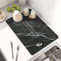 Axyaa Silicone Stripe Kitchen Drying Mat - Absorbent & Stylish Tables Cups Holder
