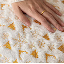 Axyaa Velvet Snowflake Christmas Pillowcase - 45x45/50x50cm