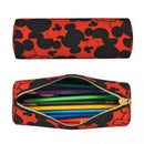 Axyaa Leather Mickey Minnie Pencil Case Big Capacity for Students School Gifts