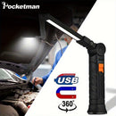 Axya COB Work Light: 360° Rotate, 4 Modes, USB Rechargeable, Magnetic Base