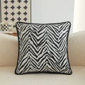 Axyaa Geometric Chenille Throw Pillowcase for Home and Sofa Décor, 45X45 Size
