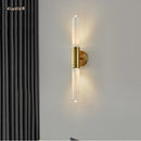 Axyaa Striped Glass LED Wall Lamp for Indoor Living Room and Restaurant