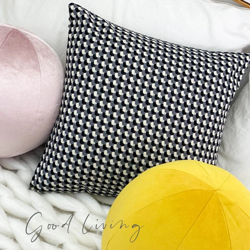 Axyaa Nordic Square Cushion Cover 45x45cm for Sofa Bed Chair_Living Room