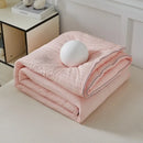 Axyaa Antibacterial Wrinkle Yarn Washed Cotton Fleece Summer Quilt