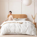 Axyaa 100% Cotton Bedding Set - Double Size - Solid Color