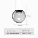 Axyaa Double Layer Glass Pendant Lamp LED Hanging Light for Home and Business Decor