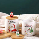 Axyaa Santa Claus Ceramic Mug Cup Set - Christmas Gift Cold Coffee Milk Drinkware