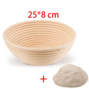 Axyaa Rattan Banneton Bread Basket - Handmade Dough Fermentation Wicker Bowl for Sourdough