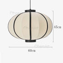 Axyaa Danish Pendant Light: Rustic Fabric Ufo Lampshade for Living Room & Dining Room
