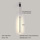 Axyaa Black Aluminum LED Pendant Light for Dining Room Bedroom Decor