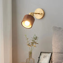 Axyaa Copper Walnut Wood Wall Lamp Modern Nordic Bedroom Living Room Light