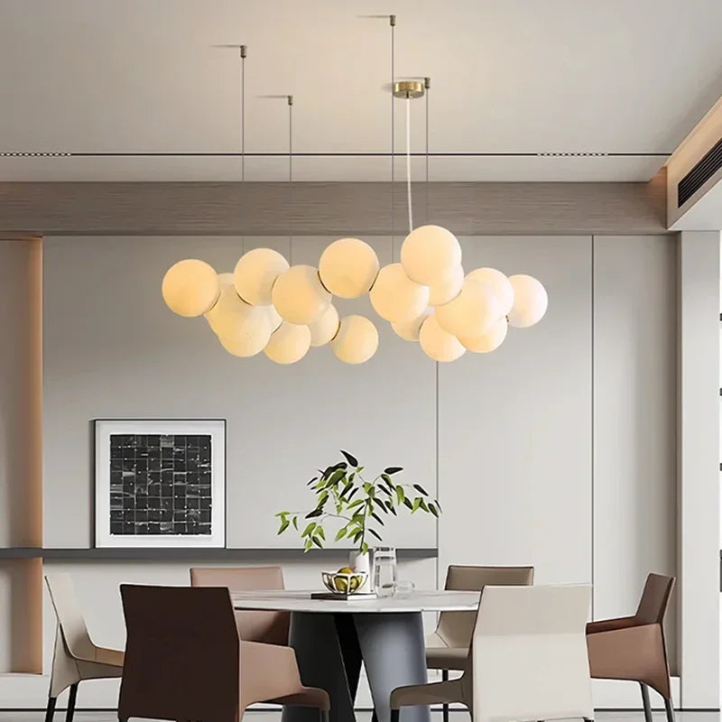 Axyaa Nordic Style Indoor Lighting Fixtures: Living Room Chandelier, Dining Room Ceiling Lamp