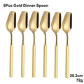 Axyaa Gold Cutlery Set Stainless Steel 304 Tableware Knife Fork Spoon Dinner Set
