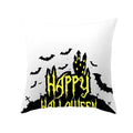 Axyaa Black Cat Pumpkin Cushion Cover 45x45 cm - Home Decor Funny Printed Pillow Case