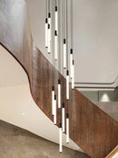 Axyaa Modern LED Chandelier Pendant for Loft Staircase Lighting