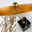 Axyaa Contemporary Golden LED Table Lamp for Stylish Living Spaces