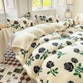 Axyaa Cartoon Print Dual Use Blanket in Milk Velvet & Cashmere for Winter and Spring