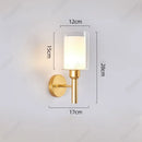 Axyaa Glass Lampshade Wall Lamp: Creative European Style LED Fixture for Bedroom, Living Room