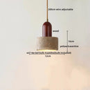 Axyaa Travertine LED Pendant Lights Natural Stone Hanging Lamp