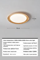 Axyaa Wood Grain LED Ceiling Light for Home Decor