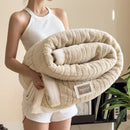Axyaa Soft Velvet Double-Sided Fleece Blanket & Pillowcase Set for Warmth & Luxury