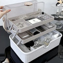 Axyaa Nail Polish Organizer - Lockable Container for Art, Crafts, Cosmetics, and More