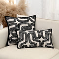Axyaa Geometric Chenille Velvet Throw Pillowcase for Sofa Decoration