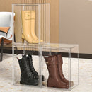 Acrylic Handbag Organizer Storage Box for Shoes and Dolls, Stackable Transparent Cabinet by Axyaa
