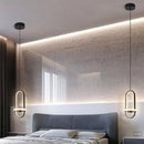 Axyaa LED Pendant Light: Nordic Modern Hanging Chandelier for Bedroom, Living Room & Dining Room