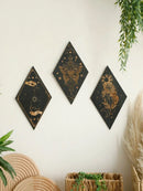 Axyaa Wooden Butterfly Wall Decor - Boho Witchy Home Pediments for Bedroom Decor