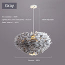 Axyaa Feather Pendant Lamp: Nordic Modern, Romantic, and Creative Bedroom Lighting