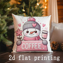 Axyaa Snowman & Christmas Pillow Covers: Festive Home Decor for Sofa, Bedroom, Car
