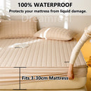 Axyaa Waterproof Mattress Cover with 3D Air Fabric & Soybean Fiber Filling