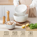 Axyaa Stoneware Mixing Bowls Set for Cooking Baking Salad Soup Pasta