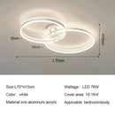 Axyaa Round Ring LED Ceiling Light Modern Minimalism Chandelier for Living Room