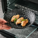 Axyaa Stone Pattern Ceramic Salad Plate for Molecular Cuisine and Fine Dining