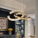 Axyaa Crystal Chandelier Pendant Light for Living Room Bedroom Ceiling Lighting