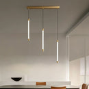 Axyaa LED Copper Staircase Chandelier for Duplex Villa Hotel Lobby Indoor Lighting