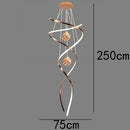 Axyaa Crystal Chandelier Stair Pendant Lamp Living Room Interior Lighting