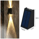 Axyaa Solar LED Fence Lights for Outdoor Garden, Stairs, Courtyard, and Wall Decoration
