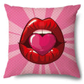 Axyaa Soft Plush POP Comic Portrait Cushion Cover - Home Decor Pillowcase