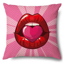 Axyaa Soft Plush POP Comic Portrait Cushion Cover - Home Decor Pillowcase