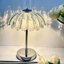 Axya Crystal LED Table Lamp: Dimmable Night Light for Bedroom and Hotel